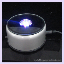 Rotating Mirror Plastic LED Light Base for 2D/3D Crystal Display